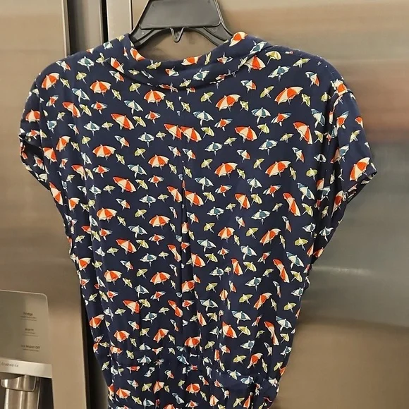 💕ANTHROPOLOGIE MAEVE💕 Catherine Shirtdress ~ Beach Umbrella Print 14 NWT - Picture 14 of 16